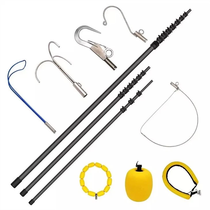 long-reach river rescue pole