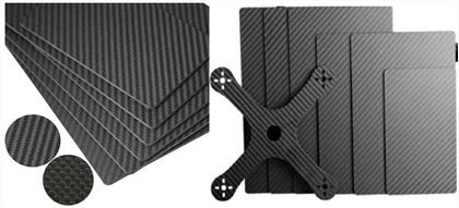 Mat 2X2 Twill Carbon Fibre Plak