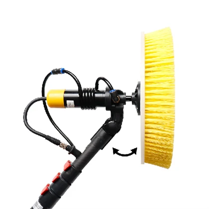 Single Head elektrik wotasyon panèl solè netwayaj bwòs